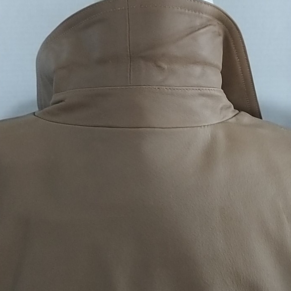 Nuage cGc Collection. Classic Tan Leather Jacket M - Picture 6 of 13